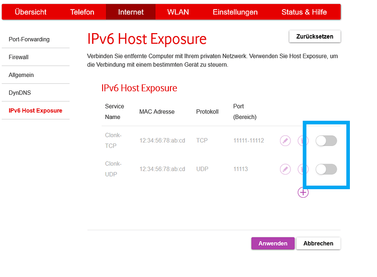 FAQ Wie schalte ich mit einer Vodafone Station die Ports frei